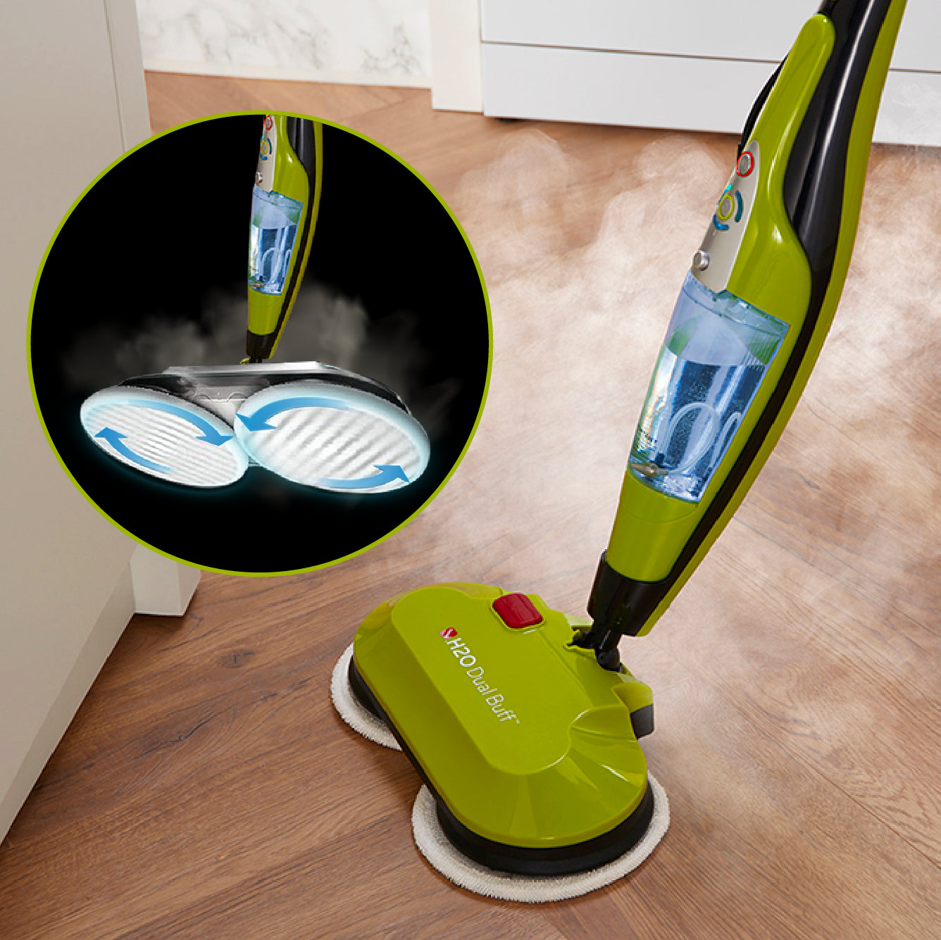 H2O HD Dual Buff 8-in-1 Steam Mop