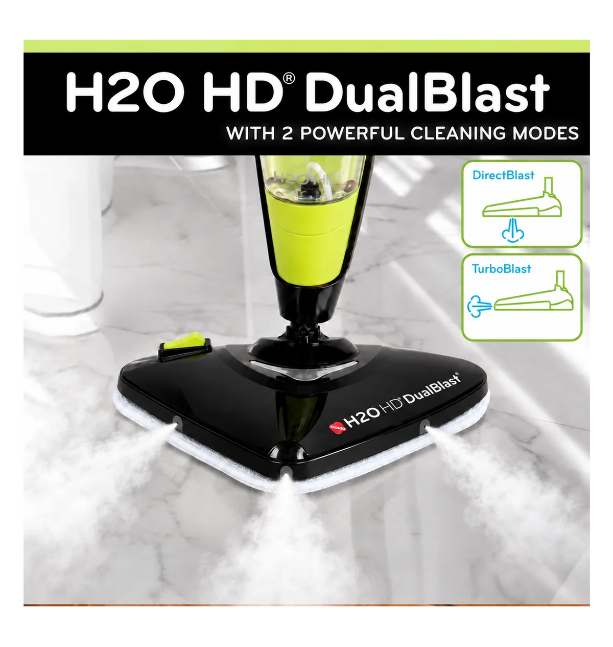 H2O HD® Dual Blast Steam Mop (tv)