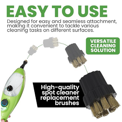 H2O Mop X5 -  Genuine 6 Pack Brushes Set (3 metal, 3 nylon)