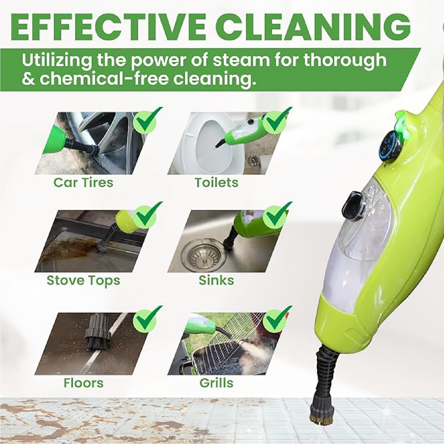 H2O Mop HD -  Genuine 6 Pack Brushes Set (3 metal, 3 nylon)