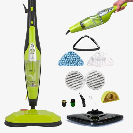 H2O HD® Dual Buff 8-in-1 Steam Cleaner