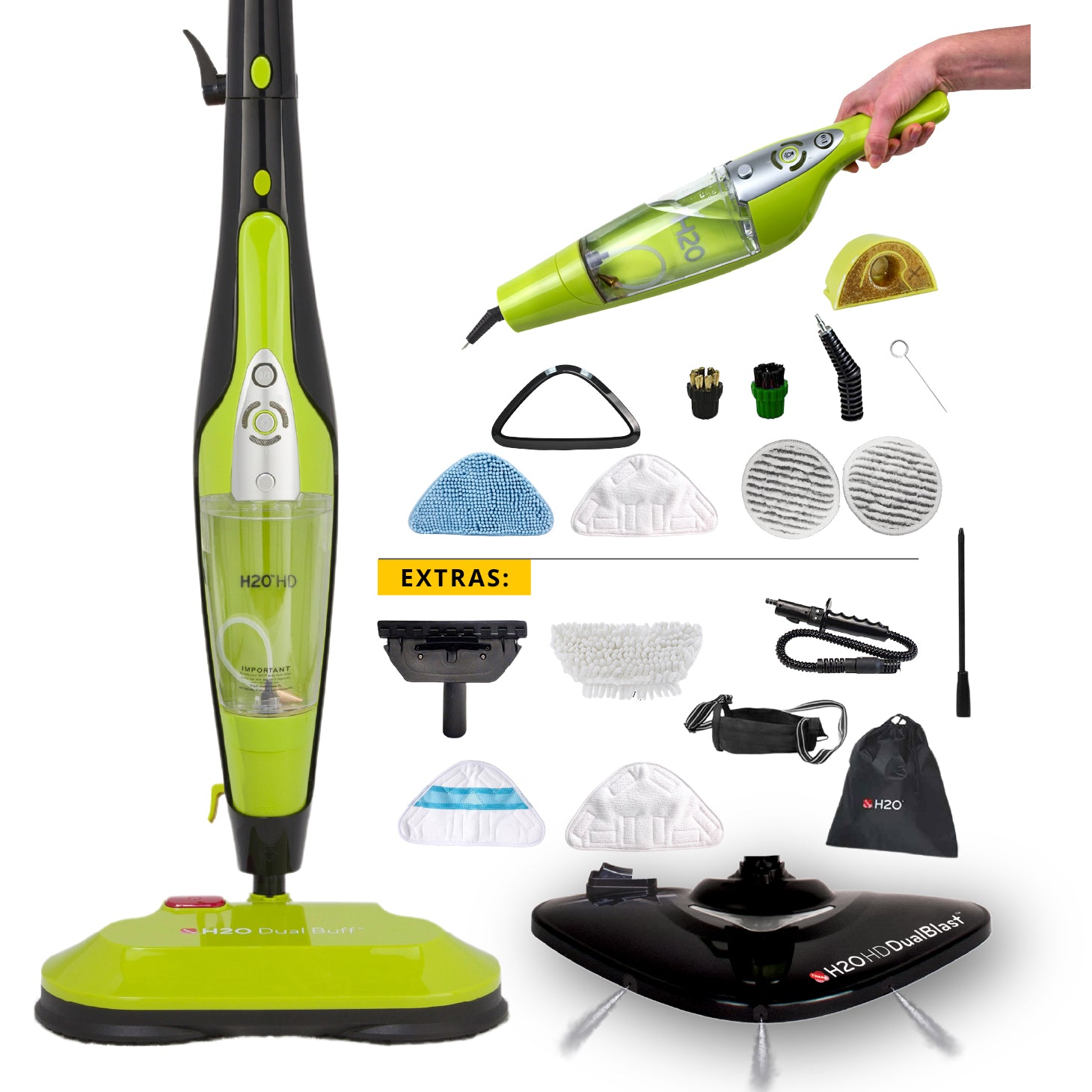 H2O HD Dual Blast Deluxe Kit with Dual Buff™