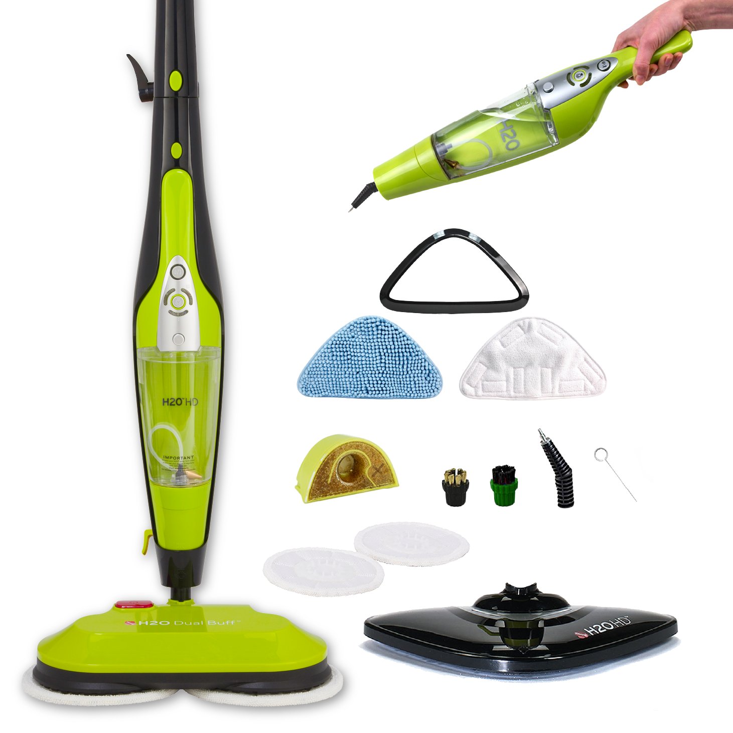 H2O HD Dual Buff 8-in-1 Steam Mop