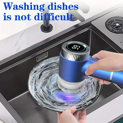 Cordless Electric Spin Scrubber – Rechargeable Bathroom & Kitchen Cleaning Brush